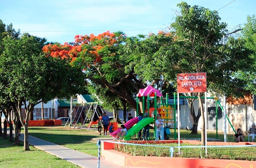 mejoras plazoleta del Barrio Santa Rita