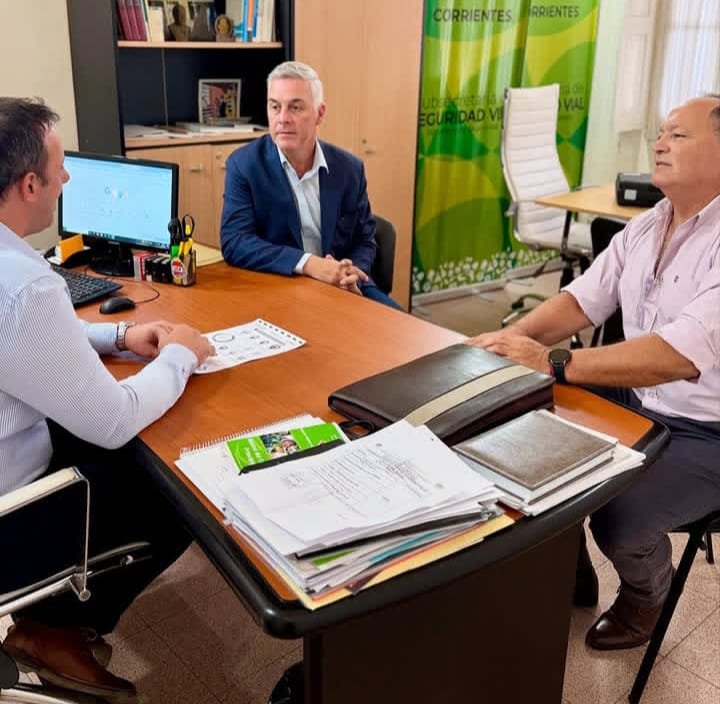Walter Chávez se reunió con Juan Manuel Saloj por la Ley Nacional de Tránsito